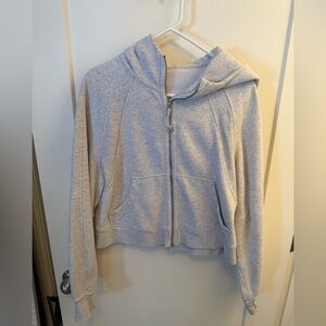 Scuba oversized full zip hoodie